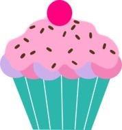 Pink Cupcakes With Sprinkles Panda Free Images