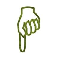 Pointing Down Hand Panda Free Images clipart