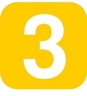 Number 3 Yellow drawing
