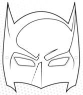 Superman Mask Colouring Pages