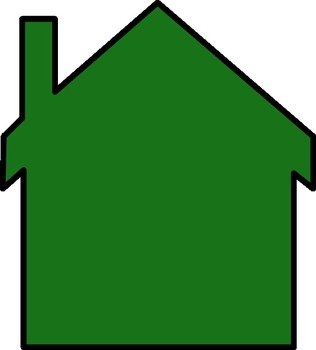 Dark Green House At Clkercom Vector Online