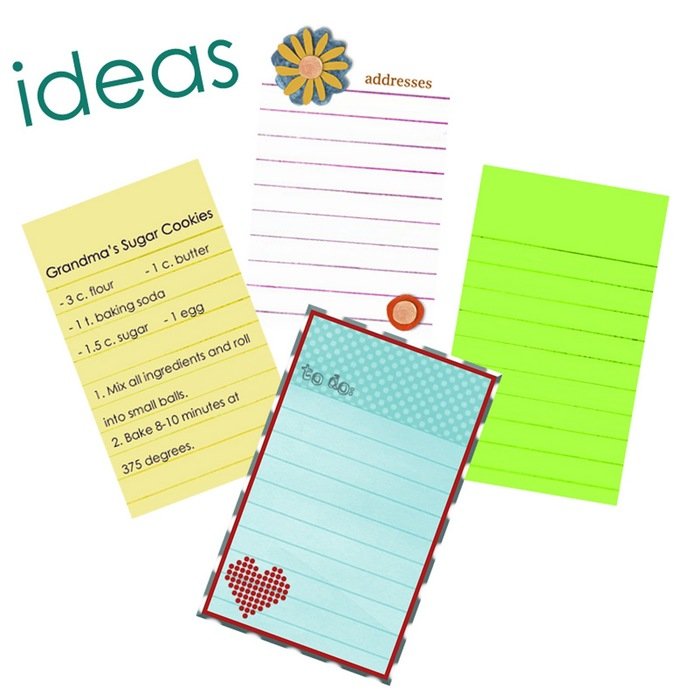 Different colorful ideas clipart