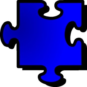 Blue Jigsaw Piece Clip Art 106636 Hightpng