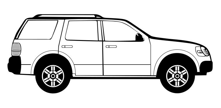 Faceman Suburban Assault Vehicle Side Vector
