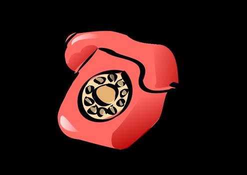 pink Phone drawing