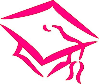 Graduation Cap Pink At Clkercom Vector Online