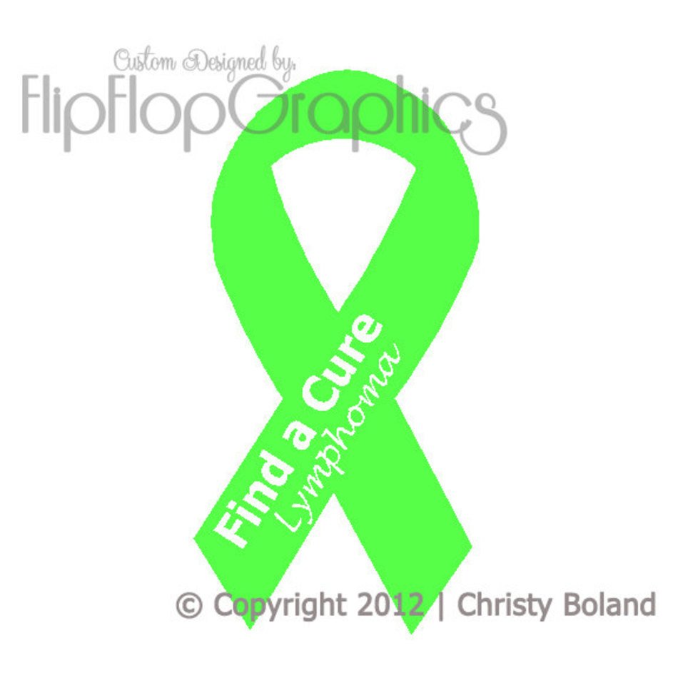 Cancer Ribbon Green
