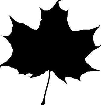Maple Leaf Silhouette At Clkercom Vector Online