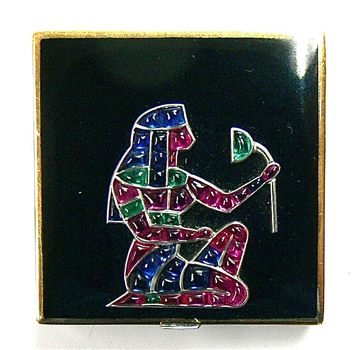 Van Cleef & Arpels Art Deco Egyptian Revival Box 1924 Image Clive