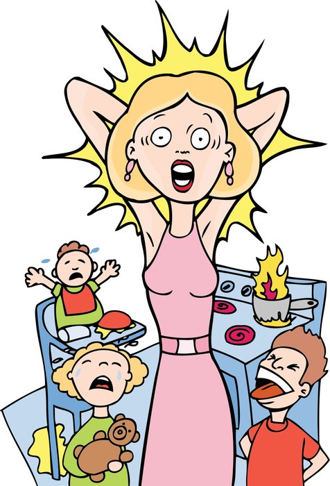 crazy mom as a picture for clipart