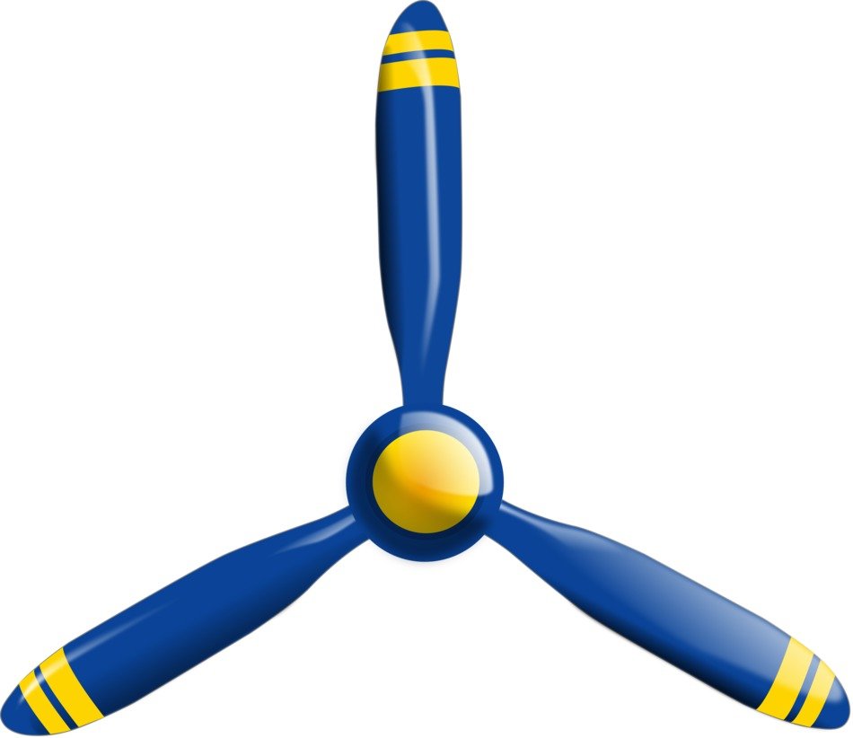 İllustration of the blue propeller