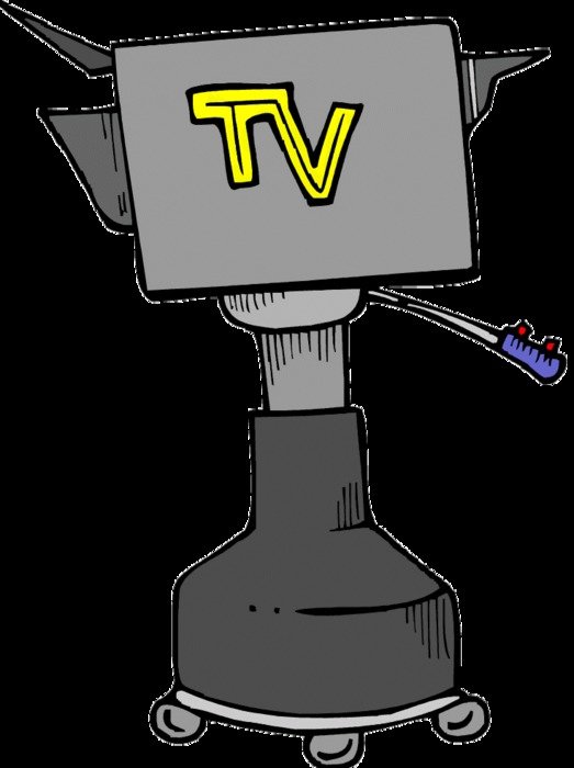 Clipart of modern tv camera