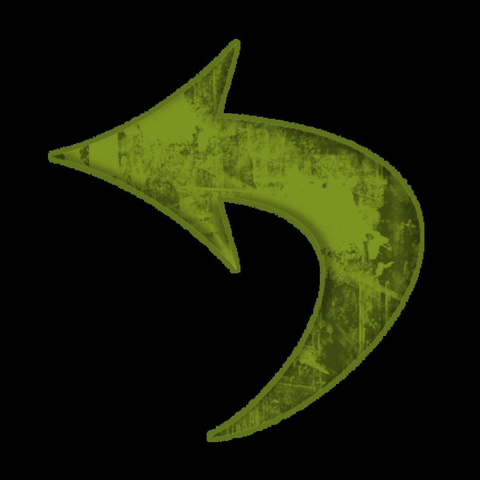Grunge Icons Set Arrows Tags Arrow Curve Left Redirect West