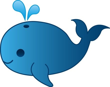Blue Whale Panda Free Images clipart