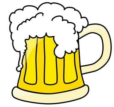 Beer In Mug Colouring Pages