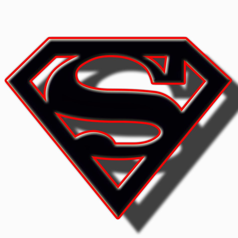 Superman symbol on a white background