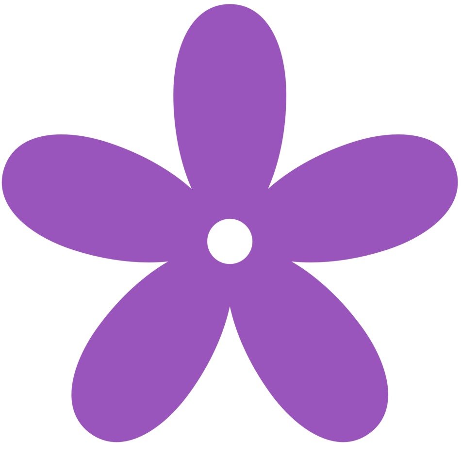 purple flower as a picture for clipart