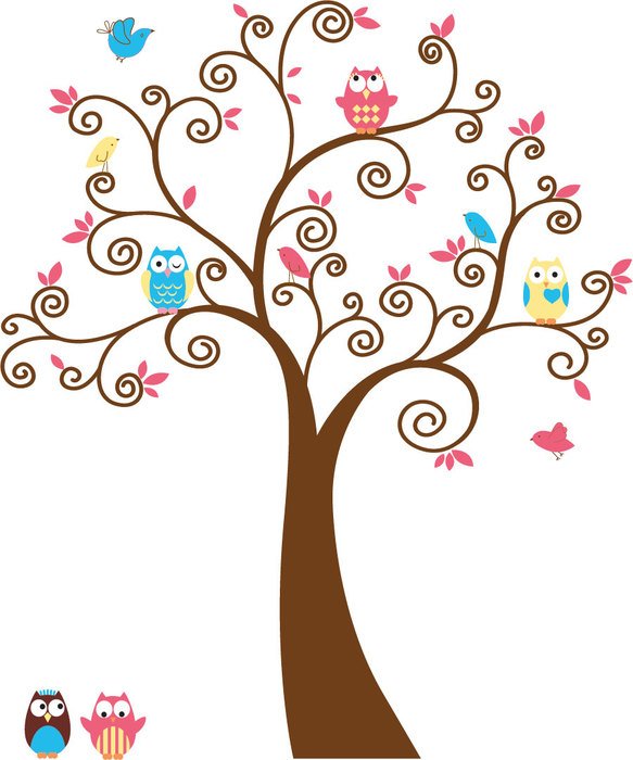 Funny tree drawing