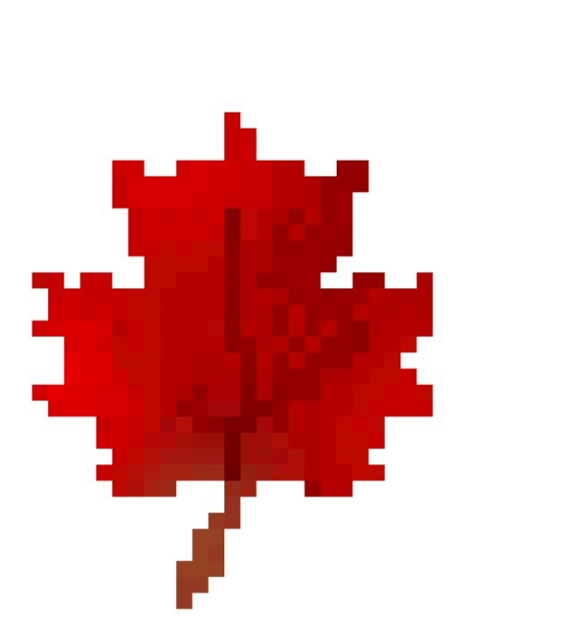 Leaf Of Leaves In Red And Green Brown Gold With