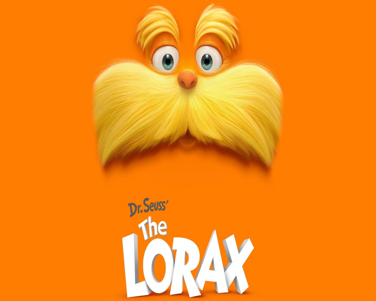 Clip art of Dr Seuss The Lorax poster free image download
