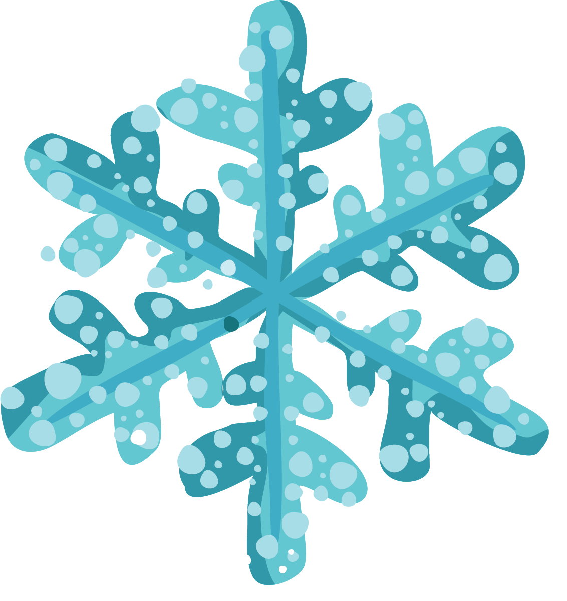 Blue and white snowflake on a white background free image download