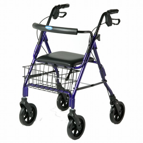 Invacare 4 Four Wheel Rollator Walker With Padded Seat Ebay free image ...