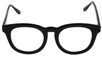 glasses on the white background