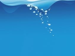 Blue Water Wave Effects drawing