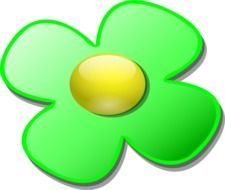 Green Game Marble Flower At Clkercom Vector