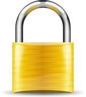 Padlock Gold At Clkercom Vector Online Royalty