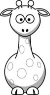 Black And White Giraffe image