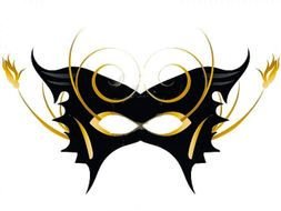 Clip Art of masquerade mask