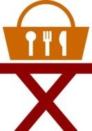 Clip Art of the picnic table icon