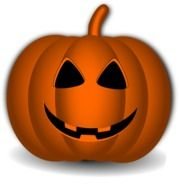 Pumpkin Halloween Face Lantern Happy Smiling