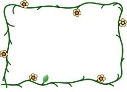Clip art of the flowers border