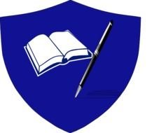 clipart of the open book and pen sign