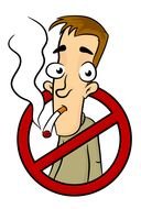 smoking ban as graphic image