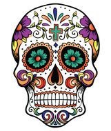 mexico Sugar Skulls drawing
