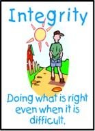 Colorful "Integrity" clipart