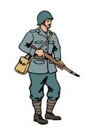 Public Domain Soldier drawing