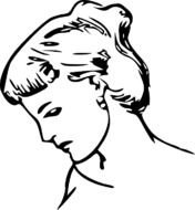 Woman Head, Outline