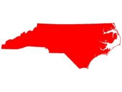 red map of south carolina