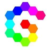 Hexagon Spiral Rainbow drawing