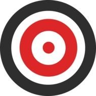 target with circles on a white background