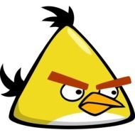 Yellow Angry Bird drawing