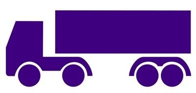 Big blue truck clipart