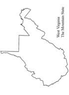Clip art of Virginia state Border
