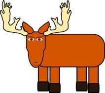 Cartoon Moose At Clkercom Vector Online Royalty