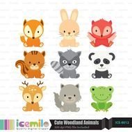 Cute Woodland Animals Digital