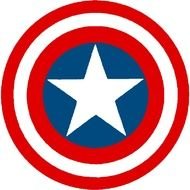 Clipart of a Captain America Shield